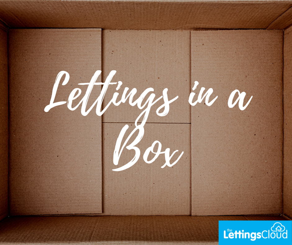 Lettings in a Box Landlord Self Management Package Poster with The Lettings Cloud Logo