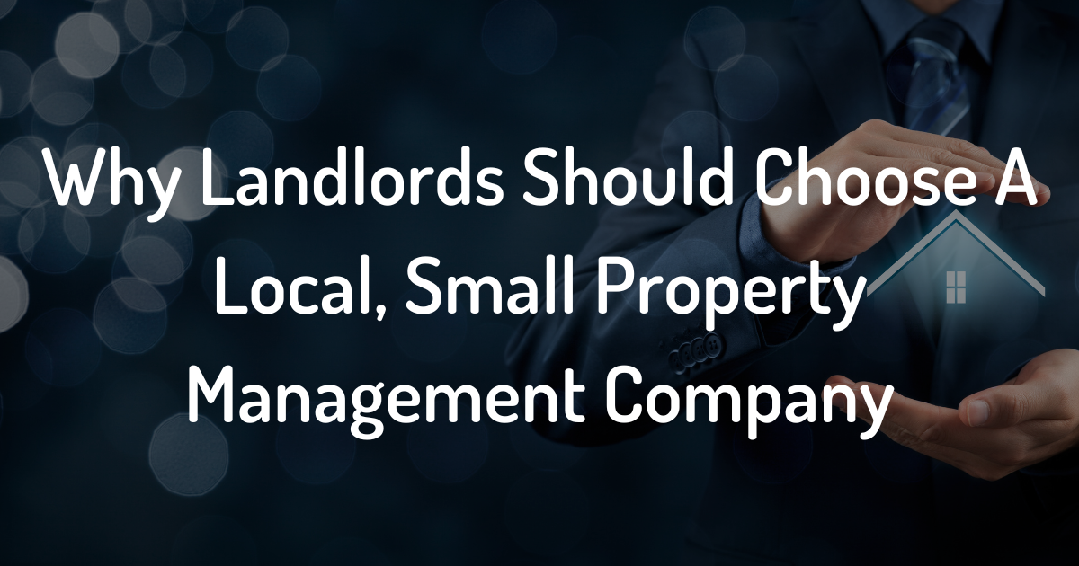 Why Landlords Should Choose A Local, Small Property Management Company