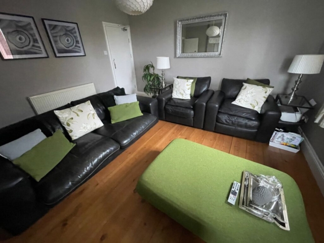 Living room of a 2 bedroom property available to rent with The Lettings Cloud located on Spring Gardens Terrace, Padiham