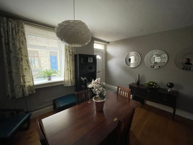 Dining area of a 2 bedroom property available to rent with The Lettings Cloud located on Spring Gardens Terrace, Padiham